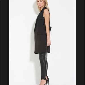 Forever 21 Casual Sleeveless Long Vest